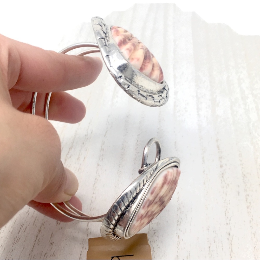 New Large Seashells Expandable Statement Piece Bo… - image 2